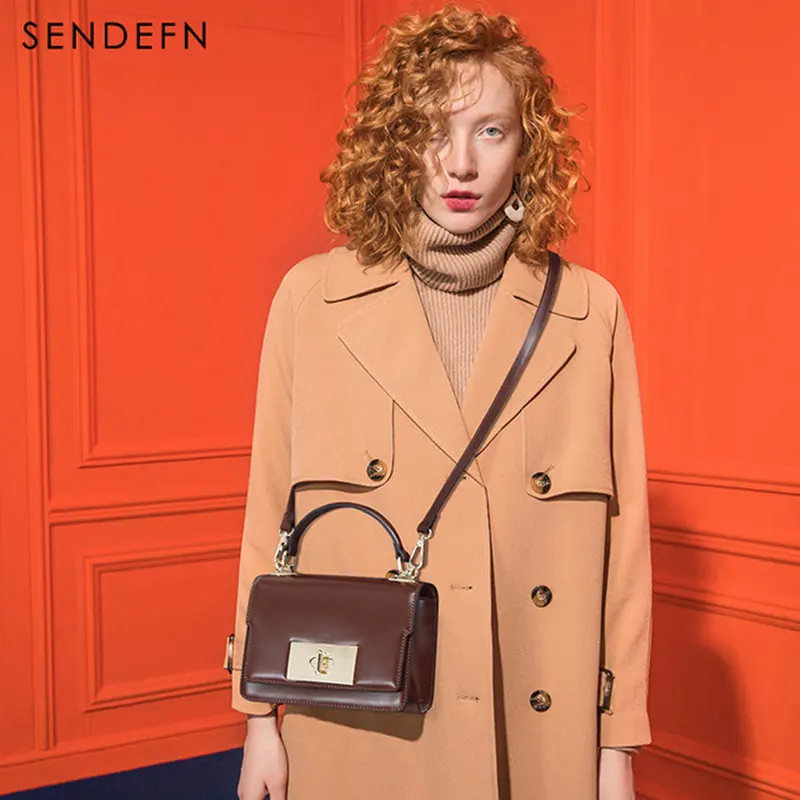 

Sendefn Brand New Spring Summer Women Bag Shoulder Bag Female Leather Crossbody Luxury Handbags Designer Casual Small Hasp Totes