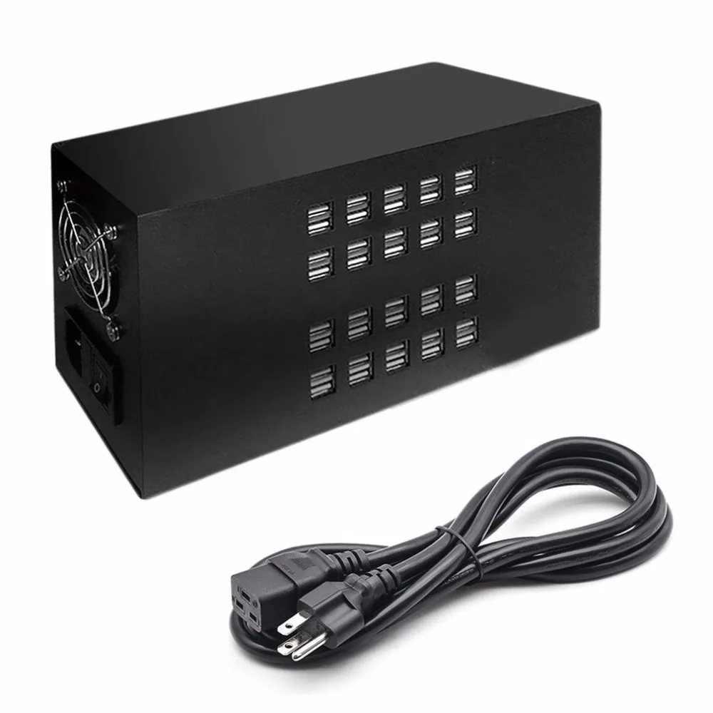 

40 Ports USB HUB 300W Charger 5V 60A Smart Charging Station Built-in Cooling Fan Fast Charging For Tablets Laptop Phone