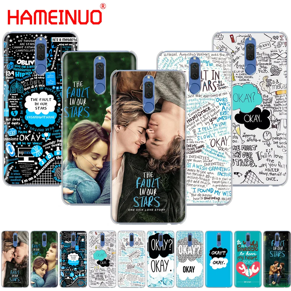 HAMEINUO чехол для телефона с надписью The Fault In Our Stars Huawei NOVA 2 2S 3e PLUS LITE p smart 2018 enjoy 7s mate 7 8 9