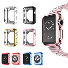 Для Apple Watch Series 3 2 1 мягкий прозрачный чехол ультра тонкий прозрачный защитный чехол Защита смарт-часов бампер iWatch