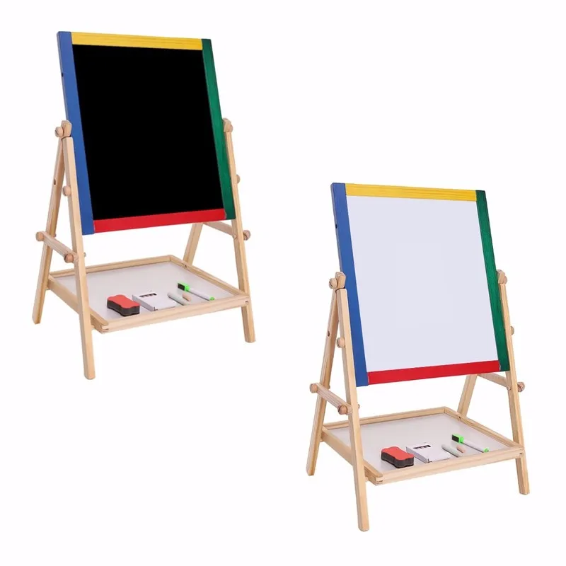 JIMITU Drawing Board Educational Toy For Children Adjustable Children Kids 2 In 1 Black / White
