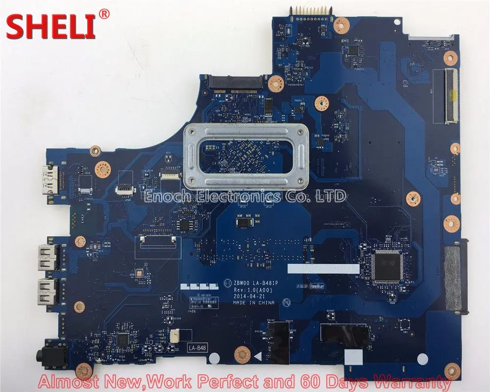 MOUGOL для Dell Inspiron 15R 3531 Материнская плата ноутбука 28V9W 028V9W CN-028V9W ZBW00 LA-B481P SR1W4 N2830 DDR3L SKU