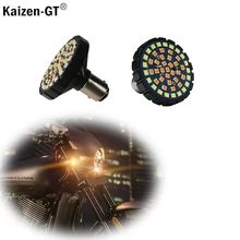 Canbus lâmpadas led de seta dianteira, 2-Polegada branco/âmbar, para harley davidson no hyper flash sem resistor exigido