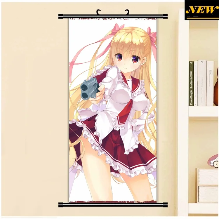 45X95 см Kobuichi Хидан но ариа Шахта Рико пистолет лоли мультфильм аниме Настенная
