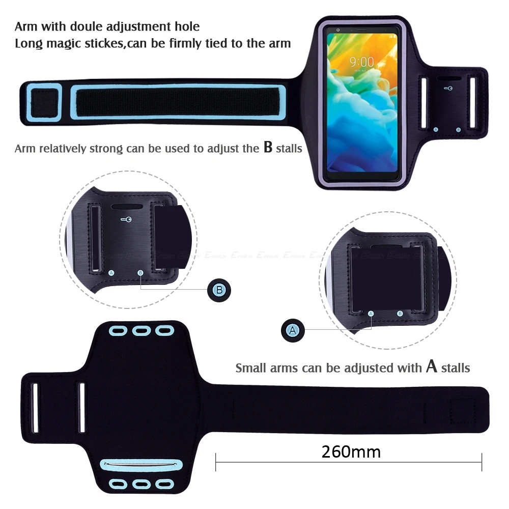 Спорт Бег Велосипедный Спорт Чехол сумка для LG Stylo Q Stylus 3 2 Plus NOTE Prime Harmony Tribute Dynasty Aristo Zone 4 Arm Band Case