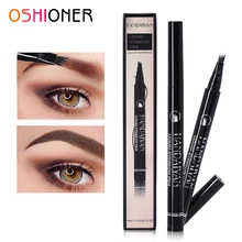 OSHIONER, 5 цветов, карандаши для бровей, длинный стойкий для бровей, водостойкий, тонкий, микро-гравировка, карандаш для бровей, макияж