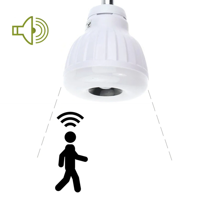 

AC 110V/220V E27 LED Bulb LED Lamp with motion sensor SMD 5730 smart bulb auto Sound Control motion sensor lamp JQ