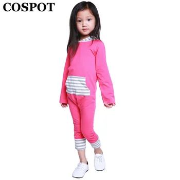 

COSPOT Baby Girls Winter Harem Rompers Girl Autumn Hooded Jumpsuits Newborn Tank Fashion Jumper Girl's Striped Pajamas 2019 30