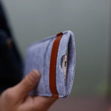 for samsung galaxy note7 6 5 para galaxy nota4,note3 bags Mobile phone bag Wool Felt Wallet Leather Sleeve Leather Felt Sleeve