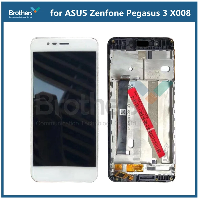 Touch Screen For AUSU Zenfone Pegasus 3 X008 LCD Display with Frame Panel Digitizer Assembly for AUSU X008 Phone Replacement (4)