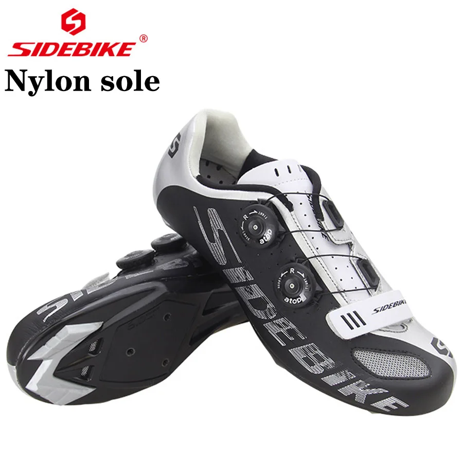 SD002 Nylon sole Мужская обувь для велоспорта, обувь для горной дороги, сверхтонкое волокно, снаружи, MTB, дышащая, М350, подошва из углеродного волокна, нескользящая, велосипедная обувь - Цвет: SD002 Nylon sole