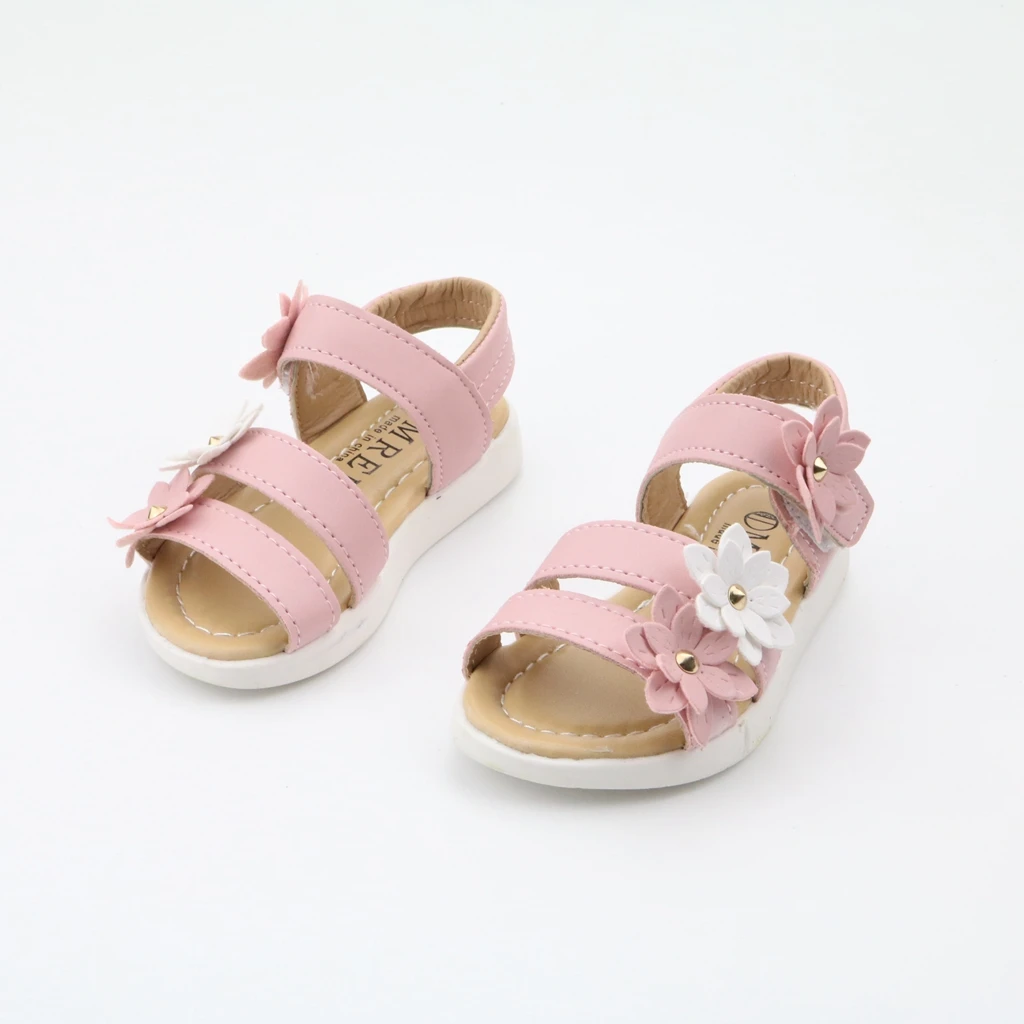 JUSTSL девушка сандалии Лето Новые детские сандалии три цветка римская обувь для принцессы сандалии