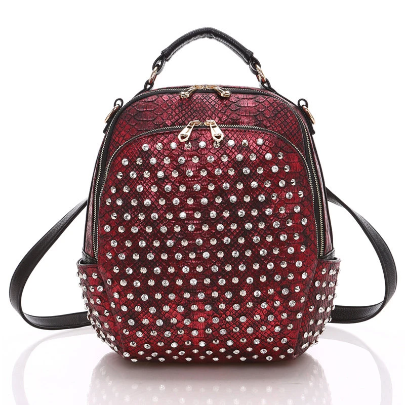 New Arrival Preppy Style Pu Leather Women Backpacks Fashion Diamonds Backpacks For Girls Casual Travel Women School Bag New Arrival Preppy Style Pu Leather Women Backpacks Fashion Diamonds Backpacks For Girls Casual Travel Women School Bag