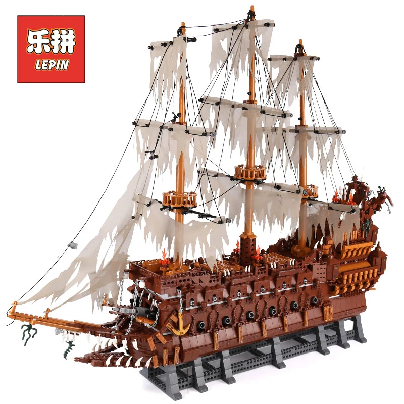 

Lepin 16016 MOC Movies Series The Flying the Netherlands Set Building Blocks Bricks Educational Children Toy Model Pirate Ship