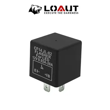 

CF14 3 PIN Flasher LED 12V 0.02-20A Electronic Relay Switch for Motorcycle Turn Signal Light Blinker Universal Adjustable