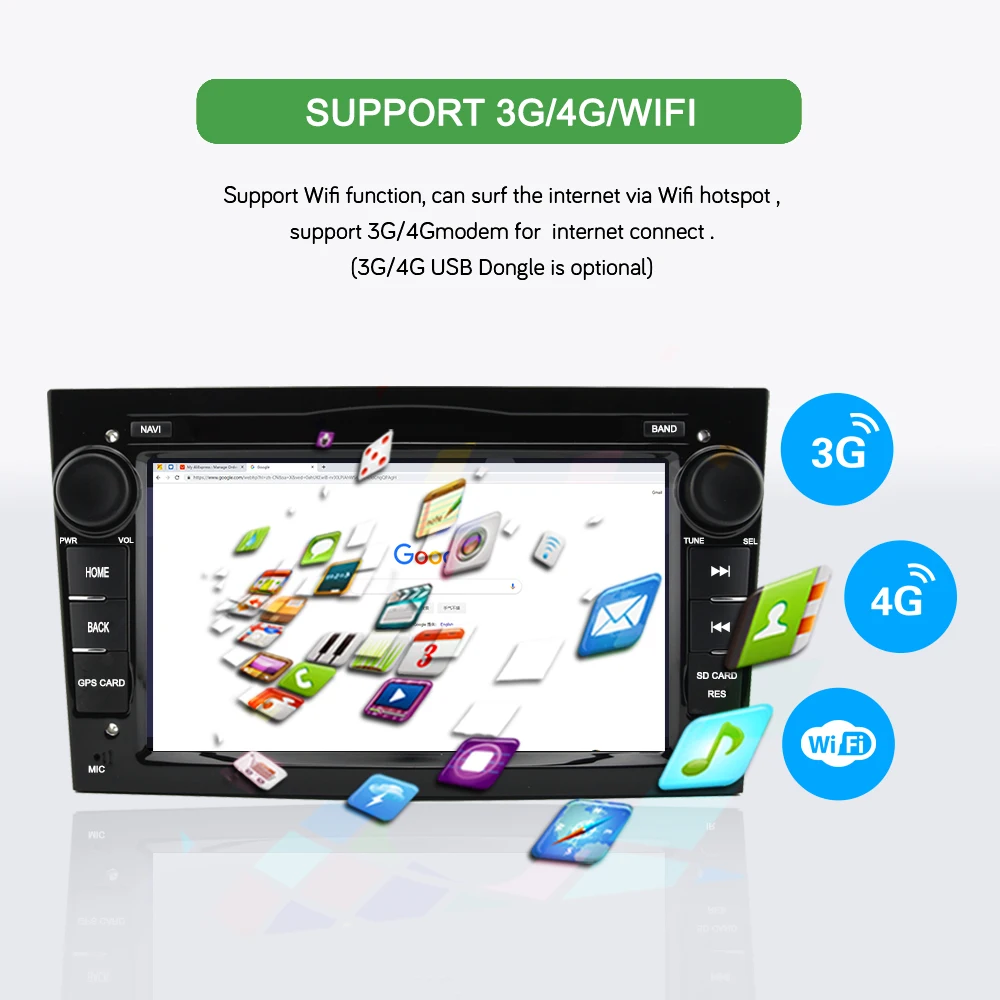 Excellent Bonroad 2Din Android 9.0 Car Video Multimedia Player For Opel Astra Vectra Antara Zafira Corsa GPS Navigation Wifi (No DVD) 15