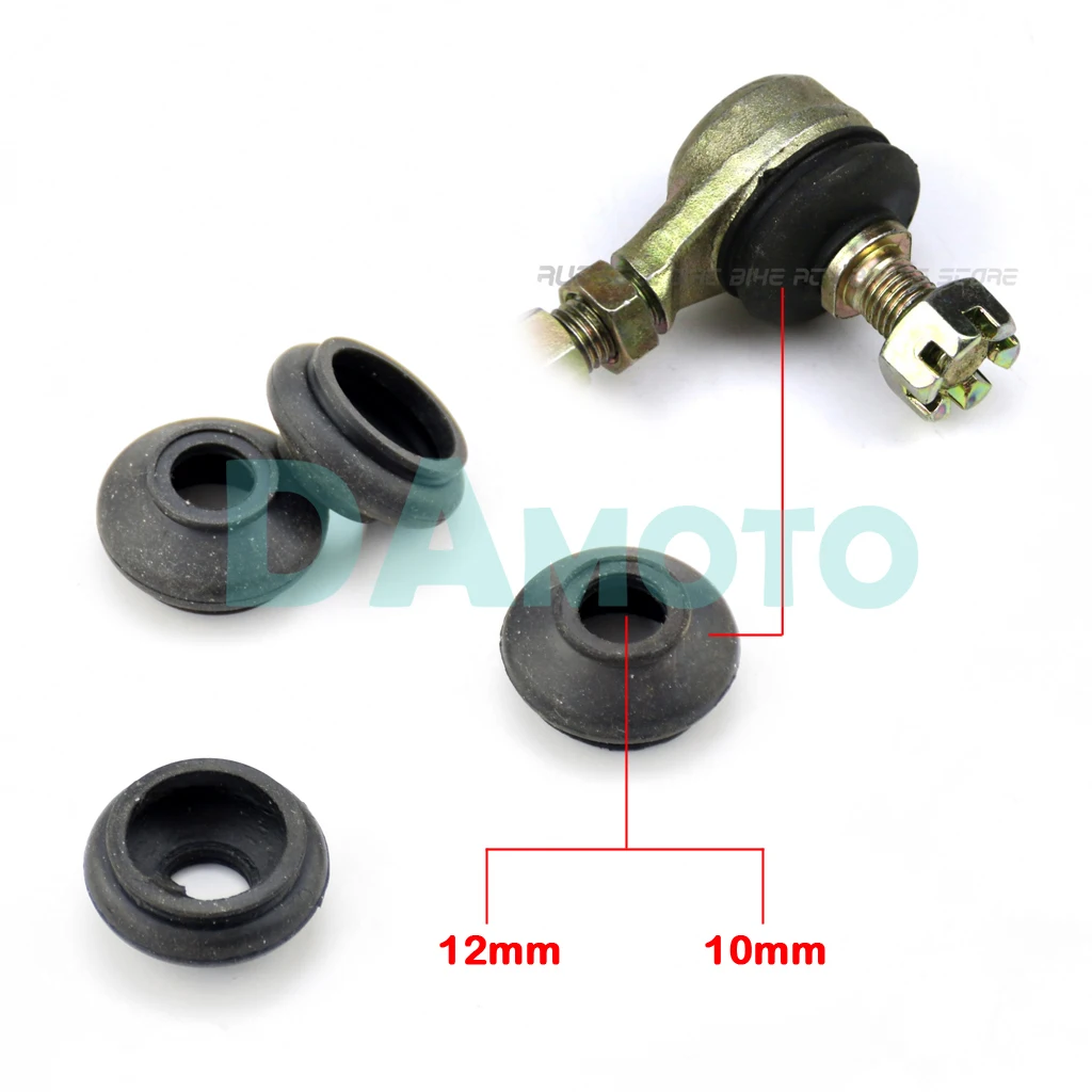 

4 Pcs Turn to rod Arm Ball Head Dust Protection Rubber black Cover for Chinese ATV Quad Go kart
