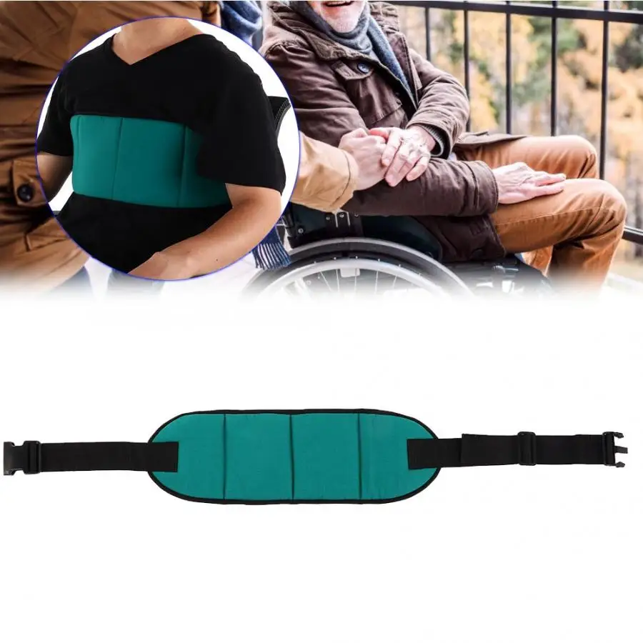 Back Support Adjustable Wheelchair Safety Harness Elderly Patients Wheelchairs Seat Belt Leg Fixing Belt Therapy - Цвет: 01