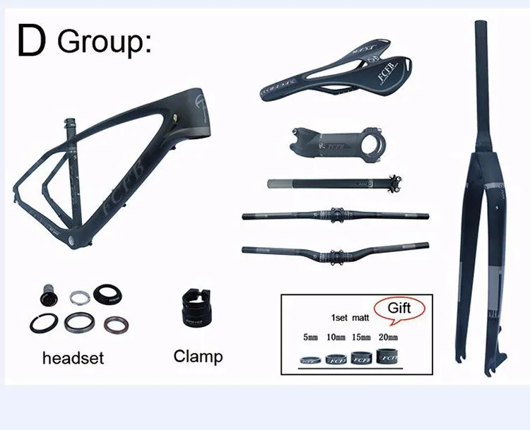 Perfect 2017 FCFB T800 carbon mtb frame 27.5er mtb carbon frame 27.5/ 26 carbon mountain bike frame frok seatpost stem saddle matt color 13 Perfect 2017 FCFB T800 carbon mtb frame 27.5er mtb carbon frame 27.5/ 26 carbon mountain bike frame frok seatpost stem saddle matt color 13
