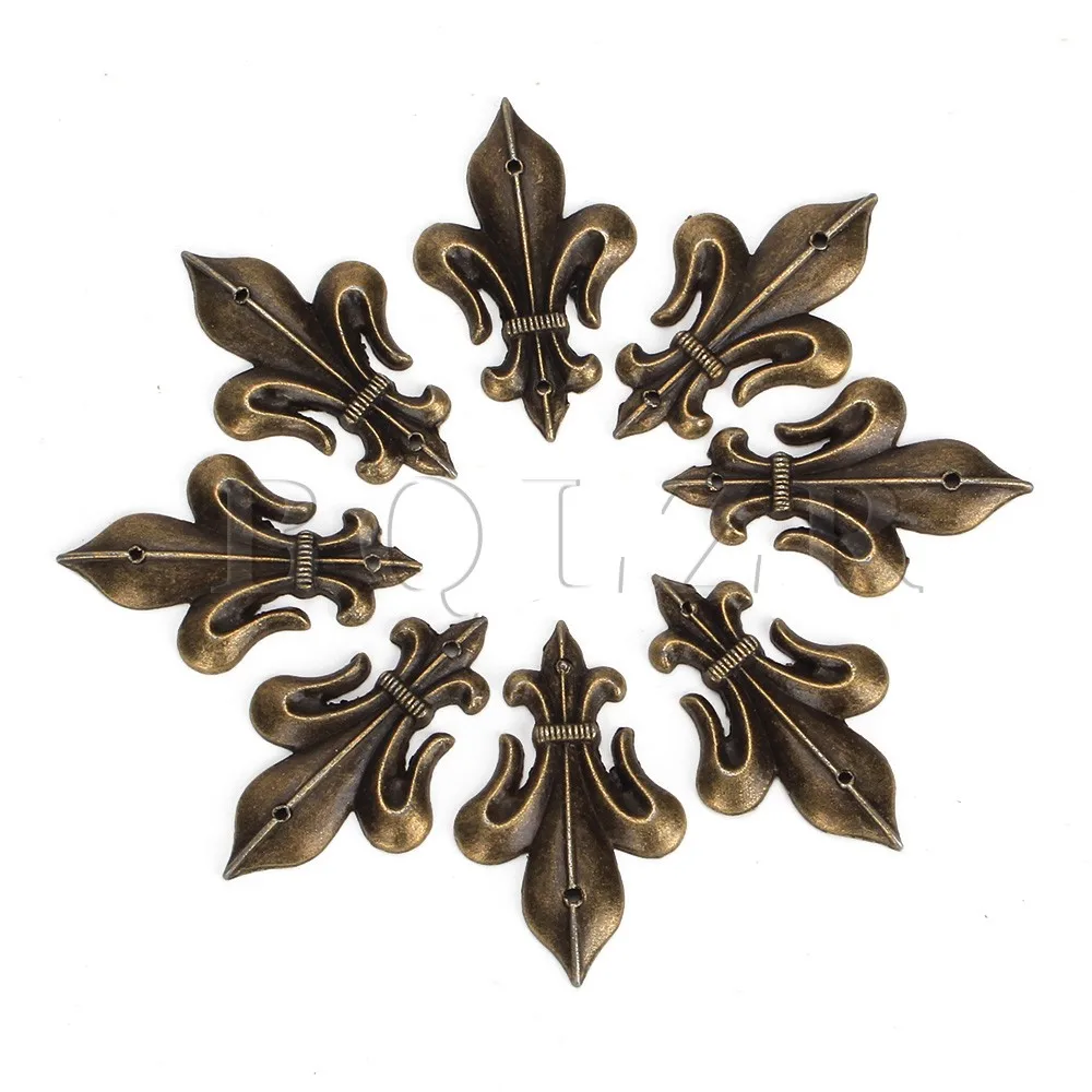 

BQLZR 8x Vintage Decor Furniture Decorative Corner Protector Desk Edge Cover 45x28mm