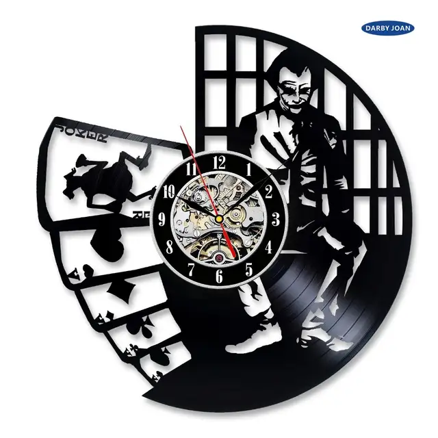 Us 18 49 57 Off Harley Quinn Decal Love Joker Wall Clock Decorate Your Home With Modern Large Suicide Squad Art Best Gift For Him And Her In Wall