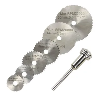 

7Pcs HSS Rotary Tools Circular Saw Blades Cutting Discs Mandrel Cutoff Cutter Power tools multitool dremel dremel tools