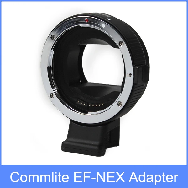 COMMLITE Автофокус адаптер EF-NEX для Canon EF для sony NEX Крепление A9 A7M3 A7R3 A7R2 A6500 A6400 a6300