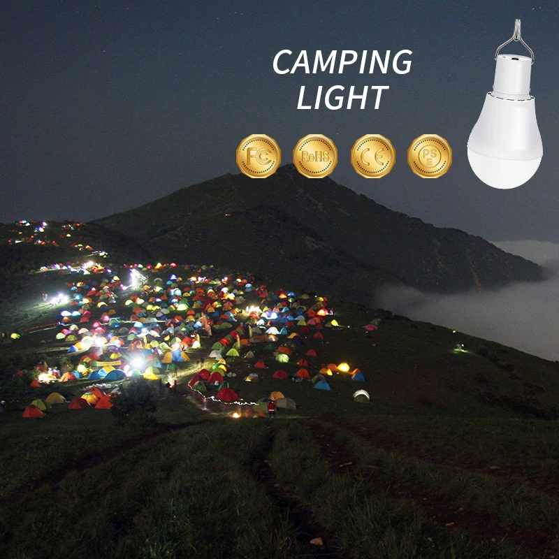 

Led Solar Light Bulb 5-8V Solar Power Panel Charger Outdoor Lamp 15W Foco Bulb Led Spotlight Energy Camping Lighting Waterproof