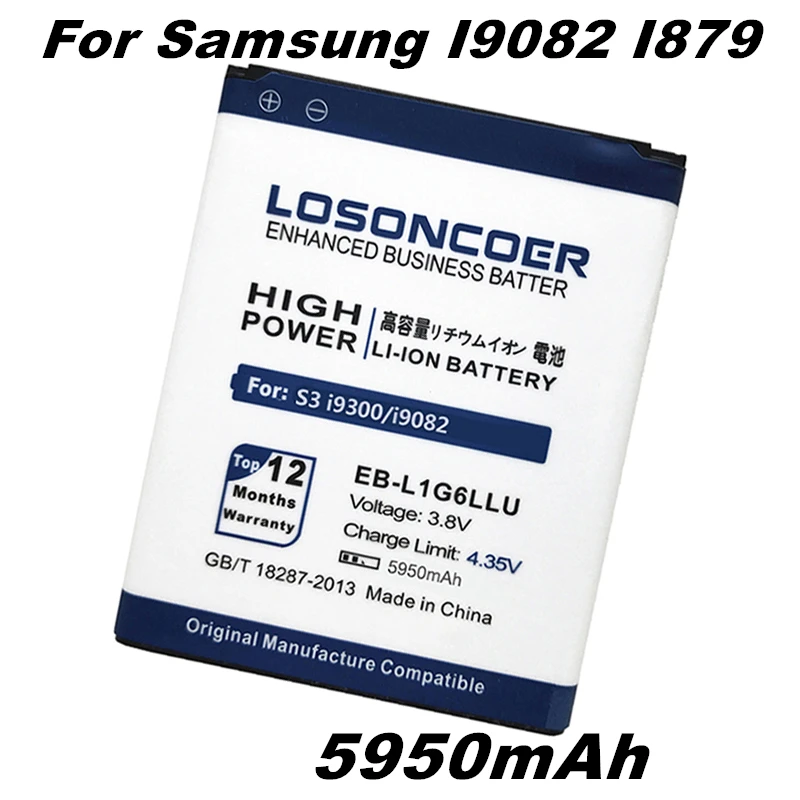 5950mAh EB535163LU для Samsung Galaxy Grand DUOS I9082 I9080 I879 I9118 I9060 I9128 I9128i/E i9168 Neo E270 E270K/L/S батареи |