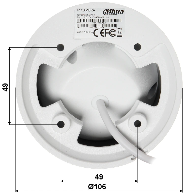  Dahua IPC-HDW4831EM-ASE 4K 8MP POE English FirmwareR 50m Security Camera Built-in Mic Support SD Ca - 32858844283