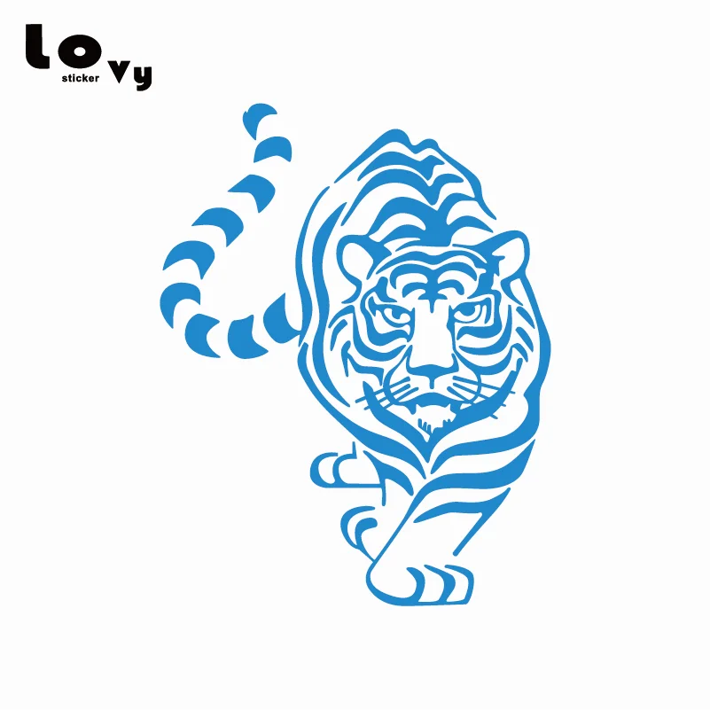 Tiger Cinyl забавная наклейка для автомобилей мультяшная автомобиля с животными