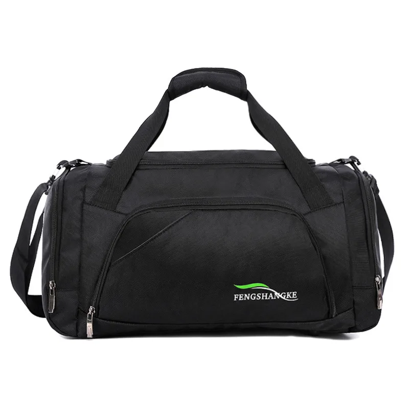 

Multifunction Waterproof Nylon Casual Black Travel Shoulder Bags Large Capacity Travel Organizer Travel Bag Gym Bag for Men