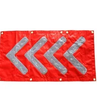 26 см* 48 см складной светодиодный трафика гид стандартные ПВХ направлении стрелка предупреждения безопасности огни Магнитный всасывания светодиодный ориентиром