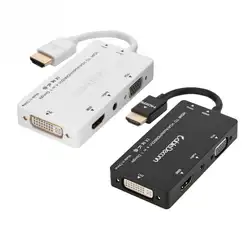Cabledeconn 4 в 1 HDMI к HDMI/DVI/VGA/аудио Многофункциональный Док-станция