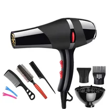 Фен Rebune, 3000 Вт, 220 В, синий светильник, анион, керамический, ионный, быстрый Стайлинг, фен, мотор переменного тока, для салона и домашнего использования, фен для волос