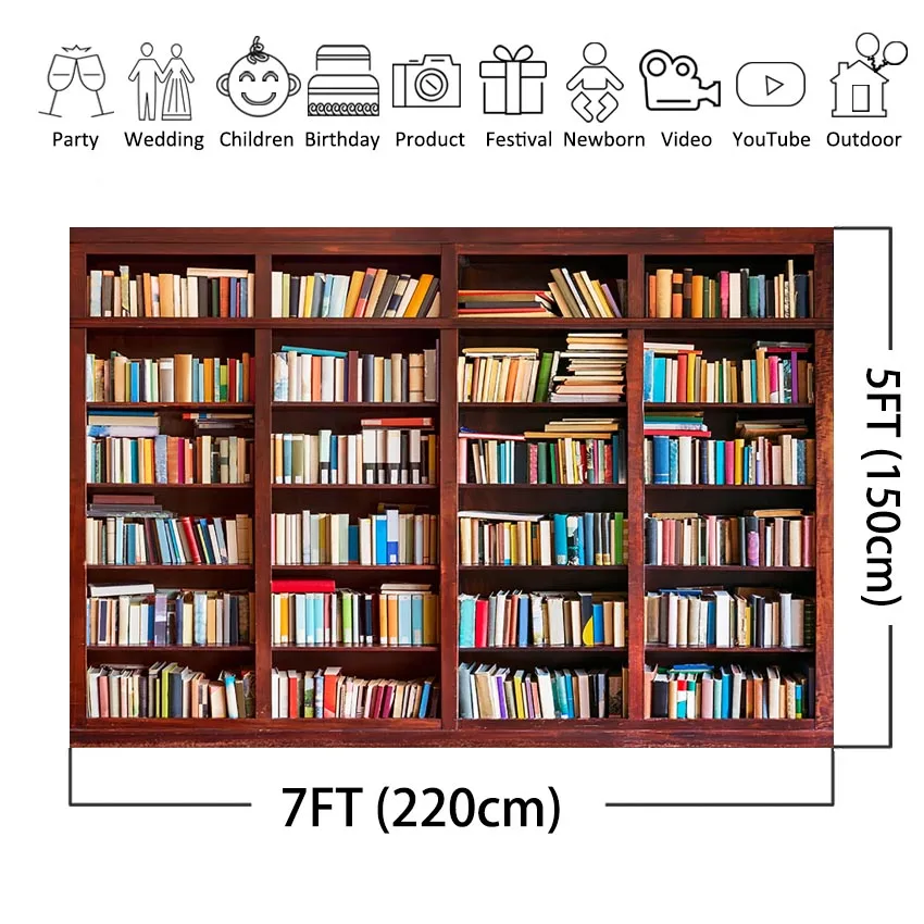 MEHOFOTO مكتبة رف خزانة خلفية البني الخشب دراسة غرفة الديكور صورة التصوير خلفية استوديو الصور الدعائم