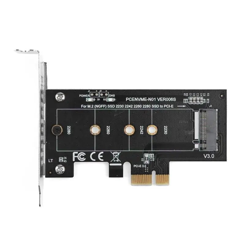 M.2 NVME адаптер M.2 SSD для PCIE 3,0X1 конвертер карт расширения Riser Card M Соединитель в форме ключа для M2 NGFF NVMe SSD жесткий диск