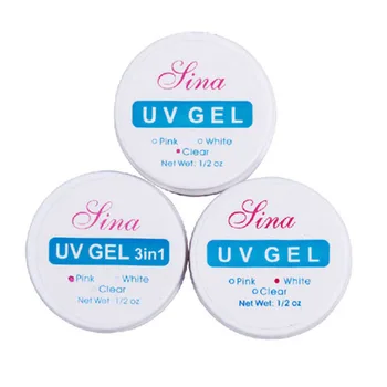 

Clear Nail Art UV Builder Gel Manicure Tips Glue Kit for Nail Polish Decal 88