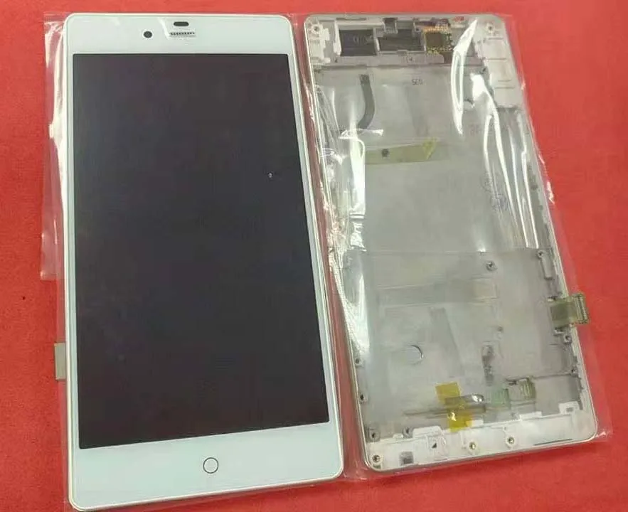 

For ZTE Nubia Z9 mini NX511j white/black free shipping GRF&WENO LCD screen display+touch panel digitizer with frame