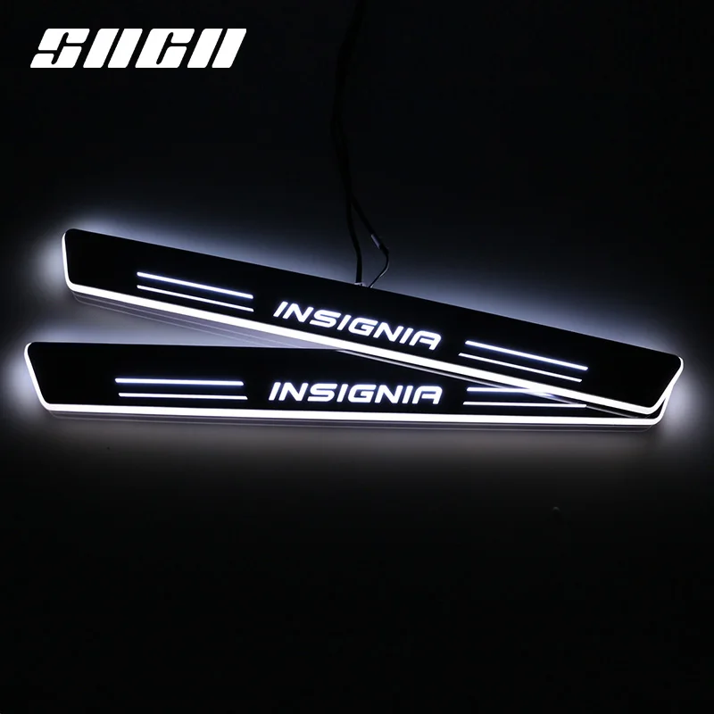  SNCN Trim Pedal LED Car Light Door Sill Scuff Plate Pathway Dynamic Streamer Welcome Lamp For Opel  - 32875759133