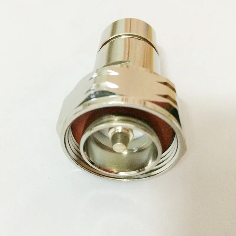 7//16 DIN Male and Female center clamp for 1//2/" corrugated cable RF connector USA