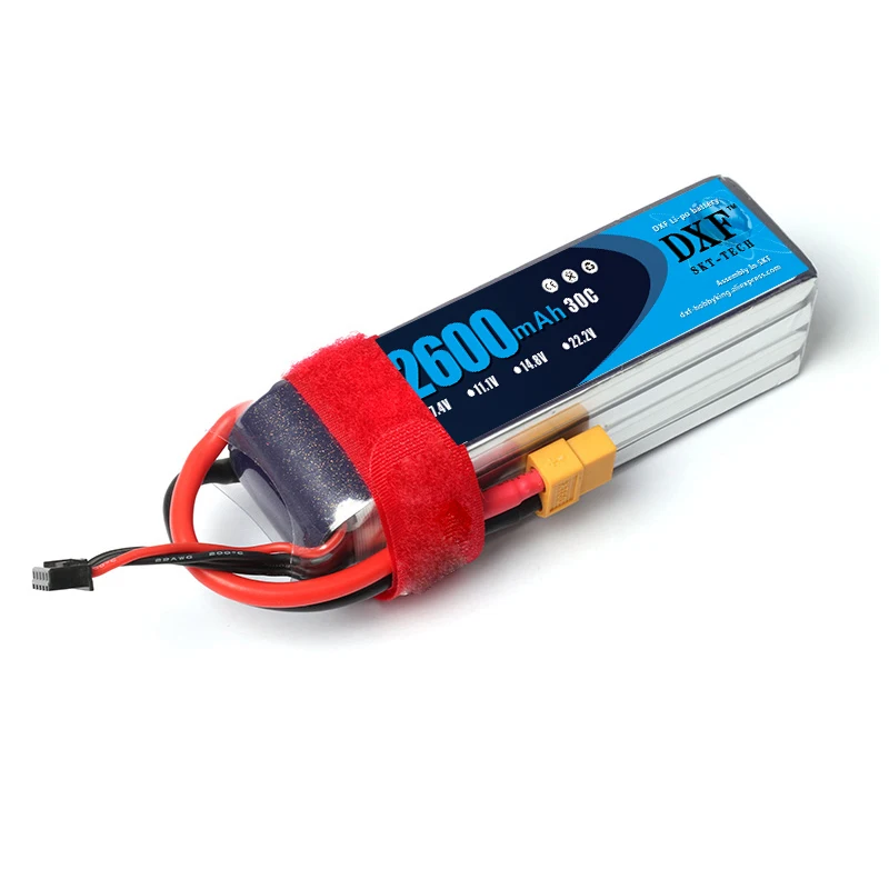 

2017 Good Quality DXF 4S RC LiPo battery 14.8V 2600mAh 30C For RC Airplane Quadrotor Helicopter Li-ion battery Drone FPV