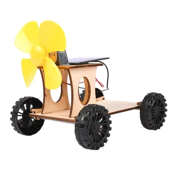 

Solar Powered Wind Energy Conversion Experiment Kit Science Toy, DIY Car Kit for Children Educational Toy