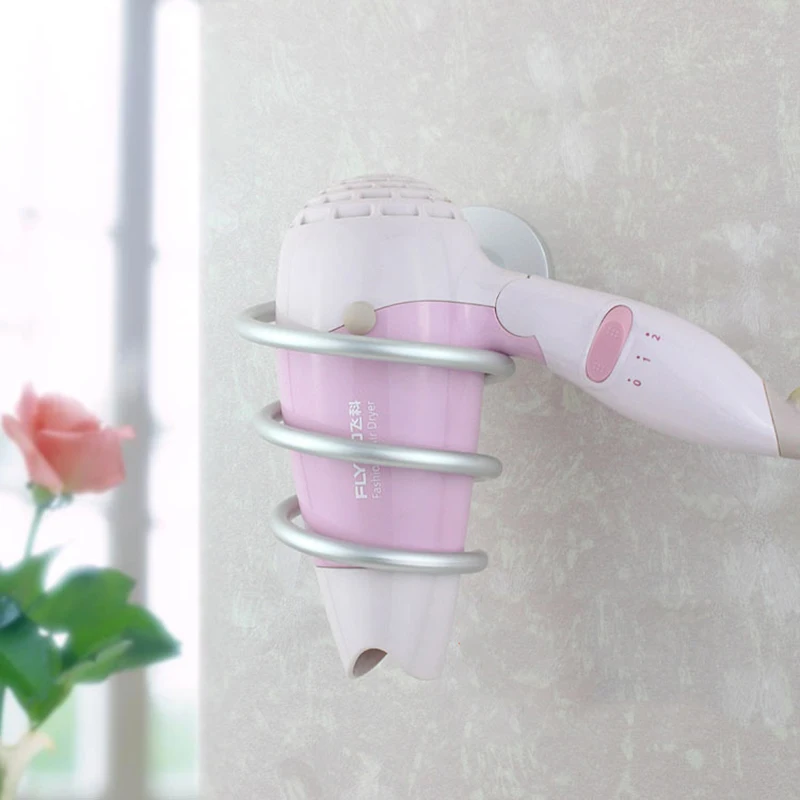 

Wall-mounted full-solid space aluminum hair dryer rack Bathroom bathroom shelf