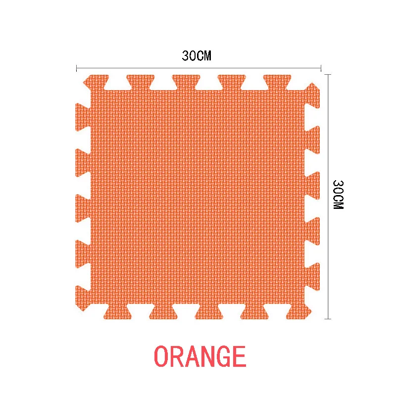 9/30 шт./лот детская EVA пеные тренажерный зал пол игровые коврики Коврик защитный плитка напольная ковровая плитка 30X30 см толстом каблуке 1 см - Цвет: orange