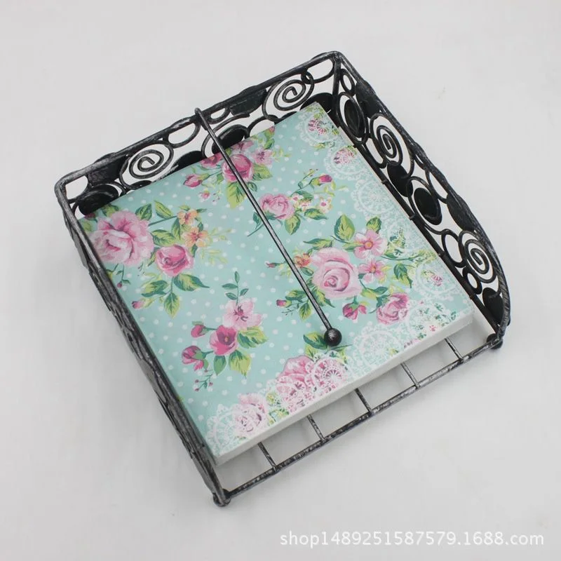 

20 pcs/lot Napkin Retro Floral Printing Roses Towel Paper Party Paper Napkins Kitchen Suppliers