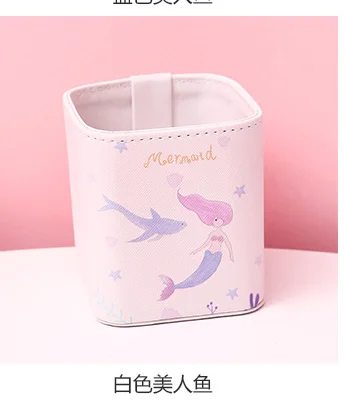 1695 девочки Кортикальный держатель настольный приемный держатель расположение квадратный офис приемная коробка канцелярские принадлежности - Цвет: 4