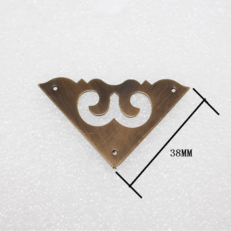 Brass 38mm Side Corners of Furniture Corners Triangle Fillet Gift