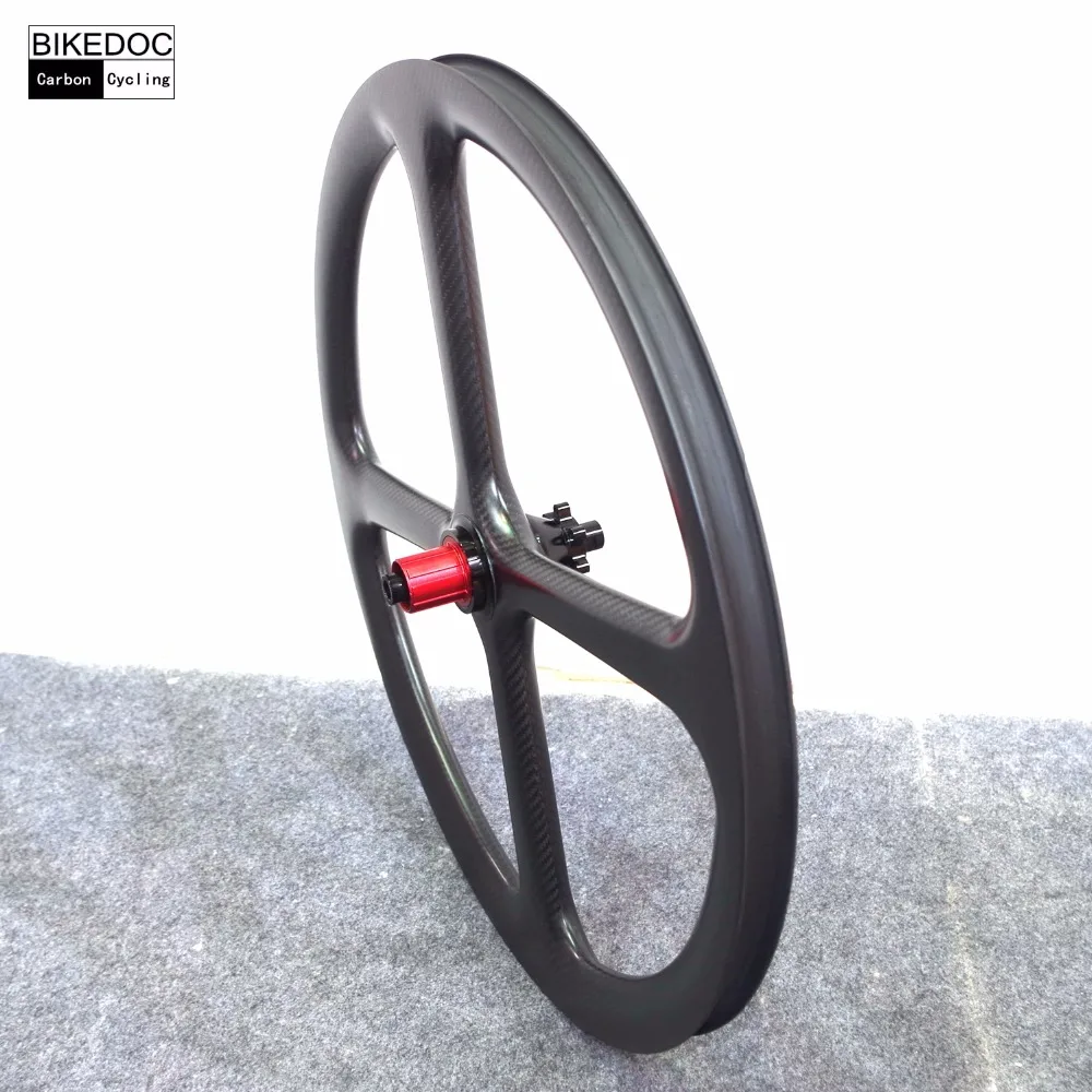 Best BIKEDOC Mountain Bike Carbon 4 Spoke Wheel 650b Bicycle Wheel 27.5er Mtb wheel Clincher Tubuless 1