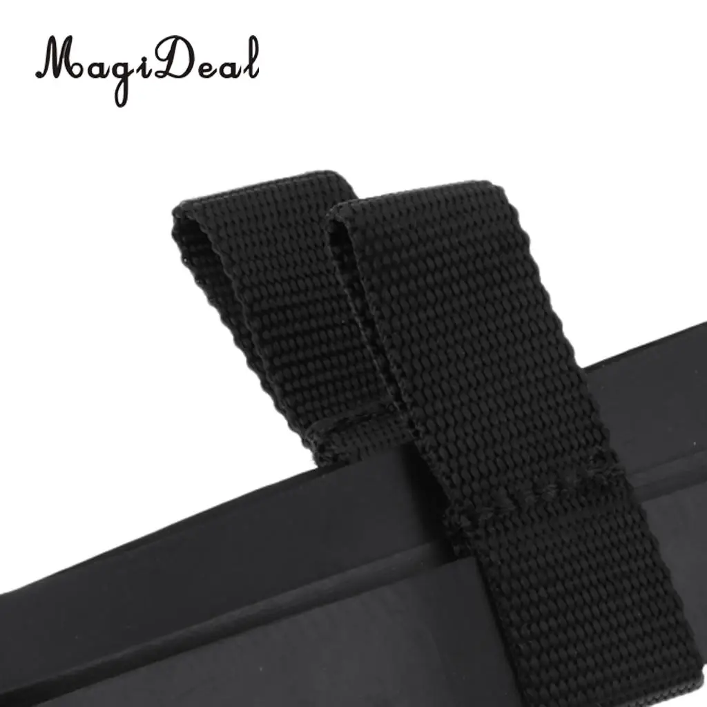 4 Pieces Durable Black Rubber 6L & 12L Scuba Diving Stage Tank Bottle Hose Retainer Band Loop Gear Accessories
